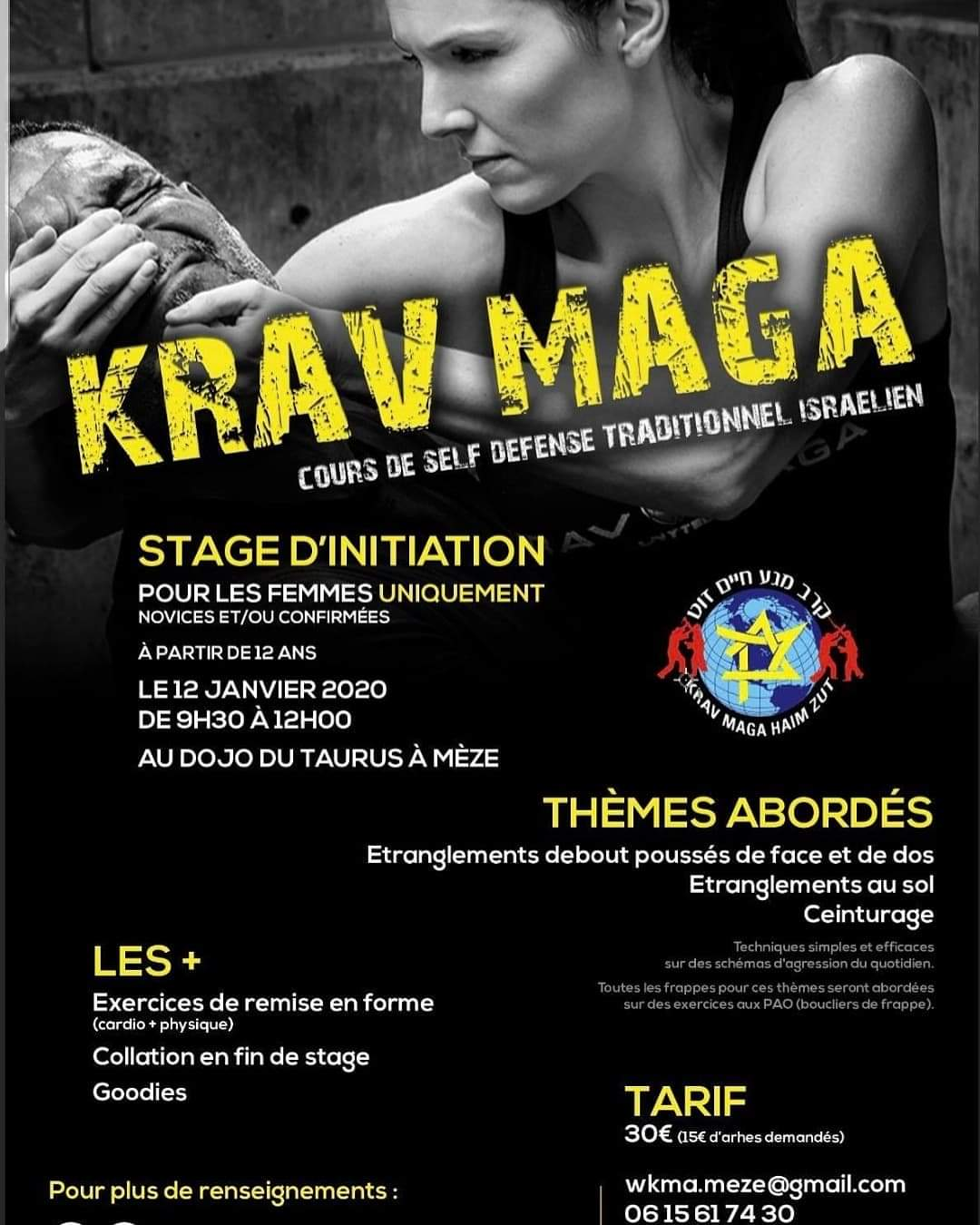 stage féminin affiche